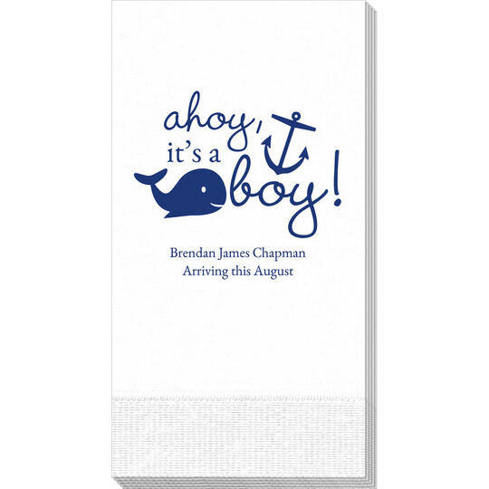 Ahoy It's A Boy Guest Towels